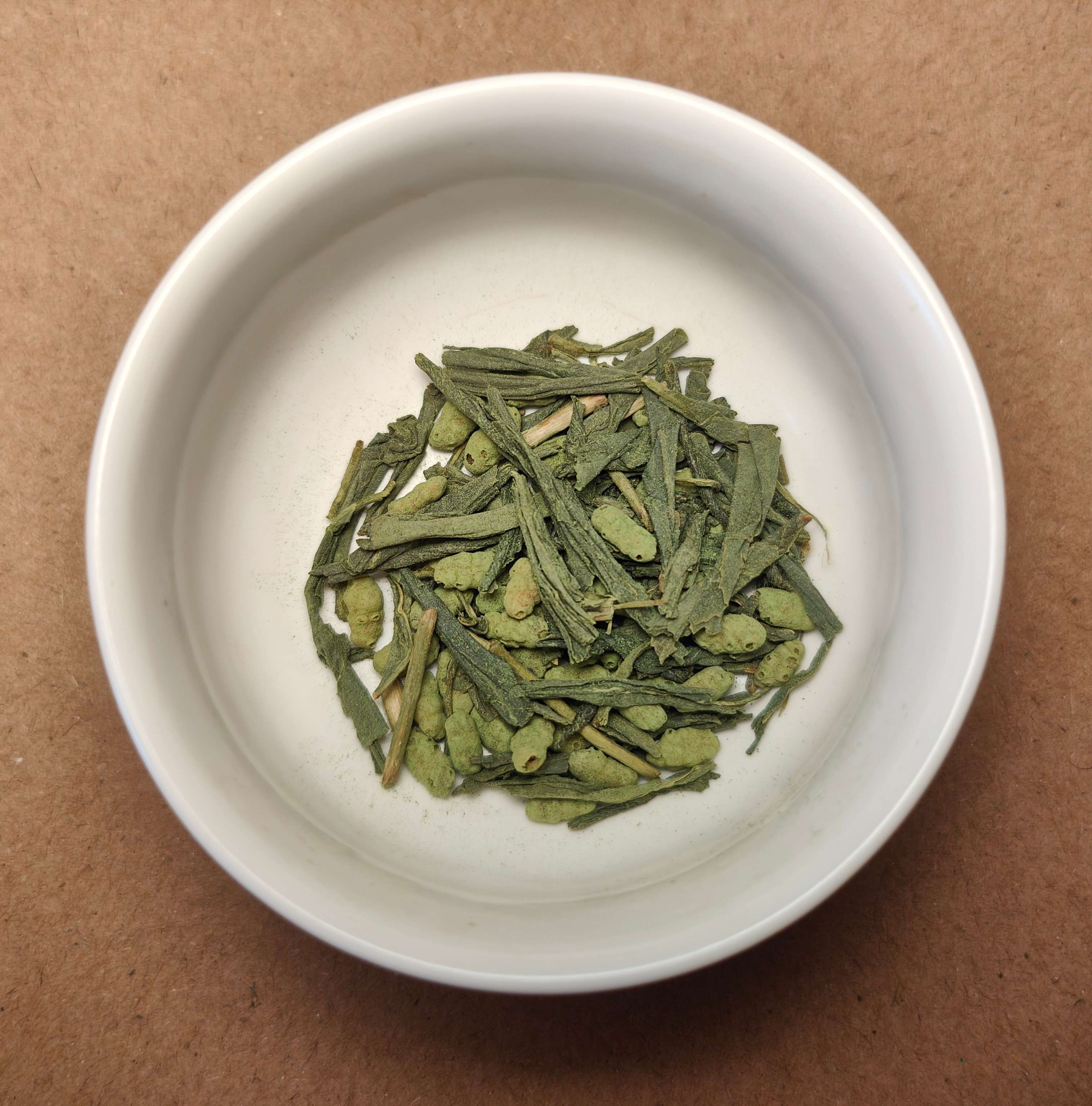 Kirishima Matcha Genmaicha tea leaves