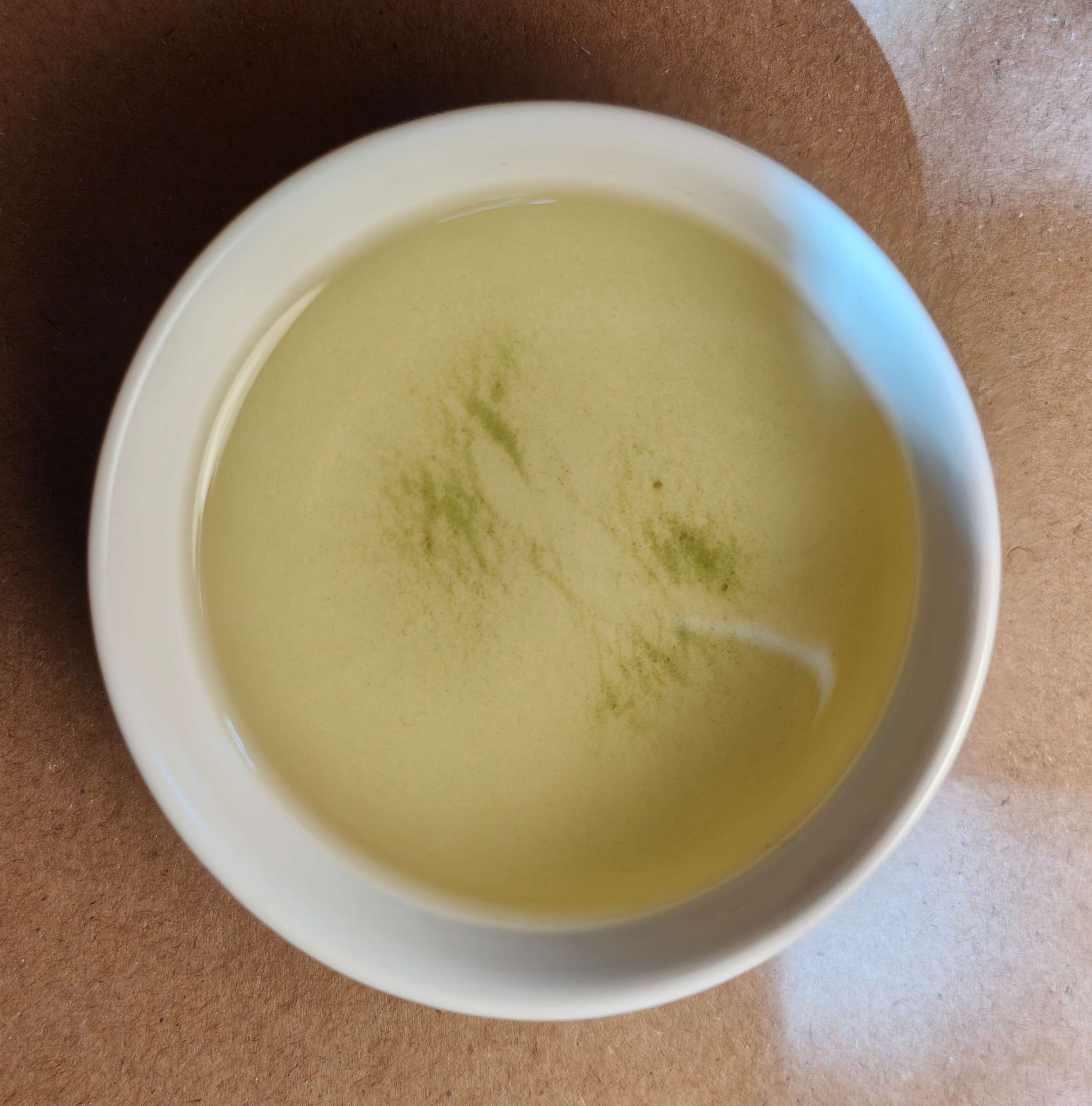 Kirishima Matcha Genmaicha brewed tea