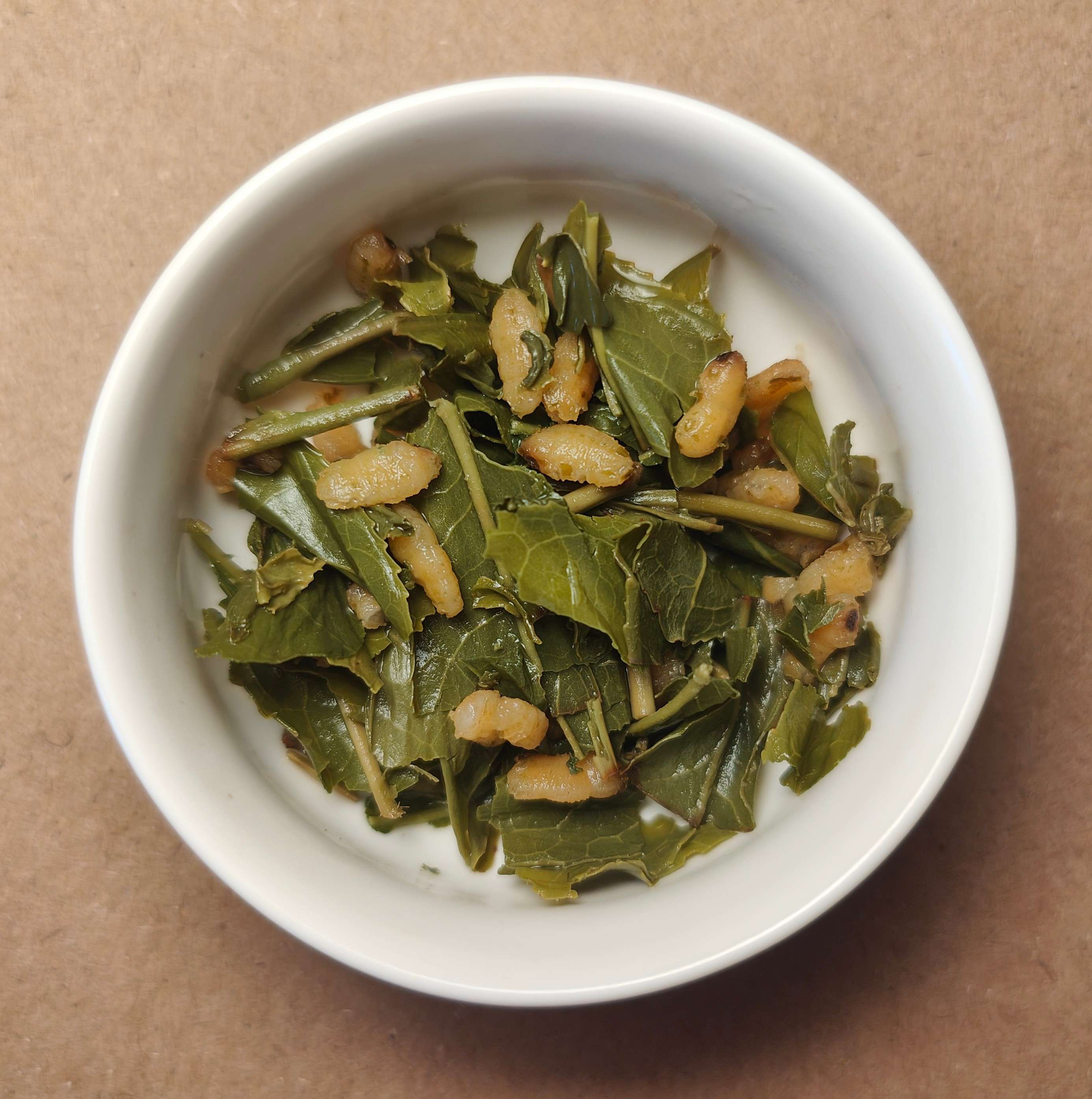 Kirishima Matcha Genmaicha in teapot