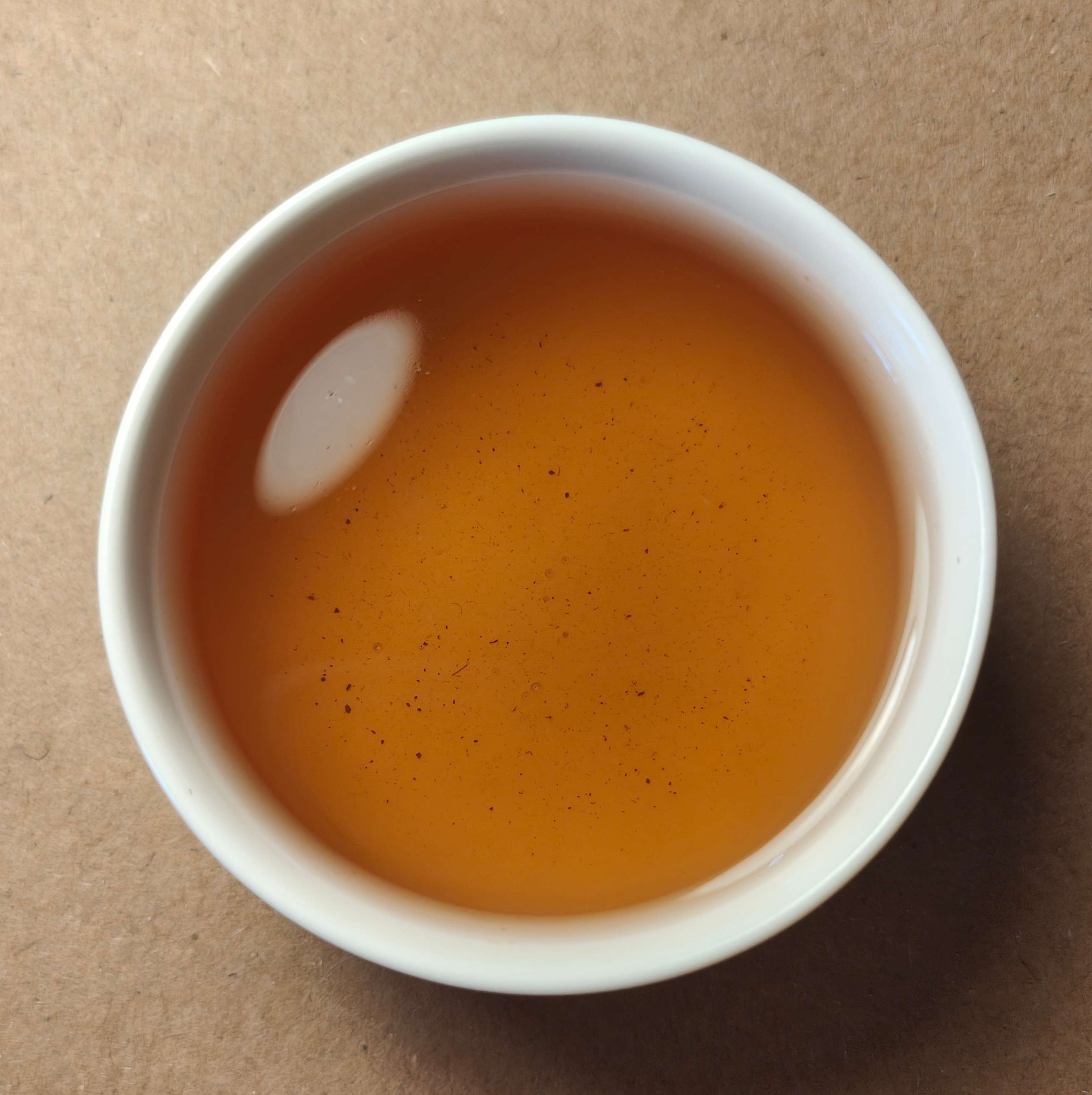 Lapsang brewed tea